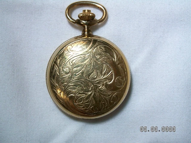 caravelle wind up pocket watch