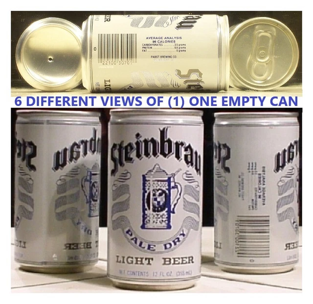 Steinbrau Beer Black 246-10 Pabst Test Can Usbc $15. Milwaukee Wisconsin 72K B/O