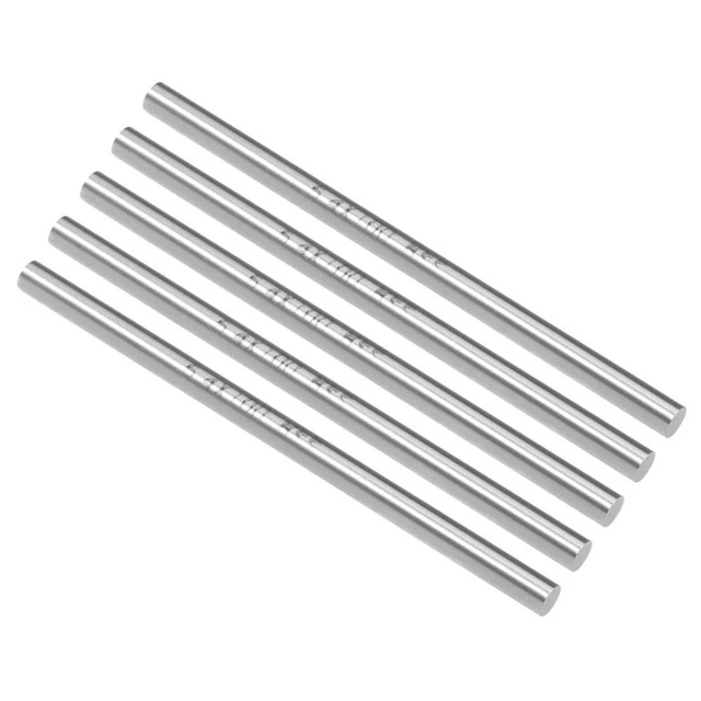 5Pcs 100mm Long Solid Round Rod Carbon Steel Rod Shaft Guide  DIY Craft