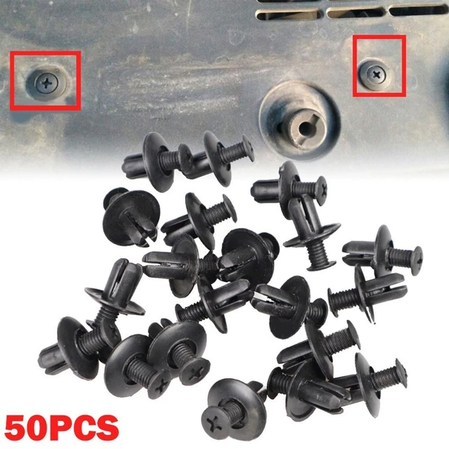 8 mm foro elementi collegamento auto clip nero rivetti fissaggi per Honda