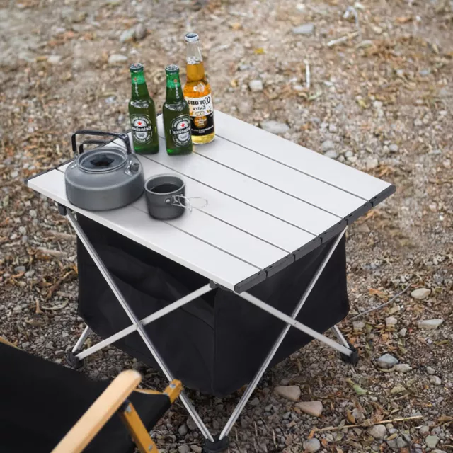 Folding Camping Table Portable Aluminium Desktop Outdoor Picnic with Storage Bag