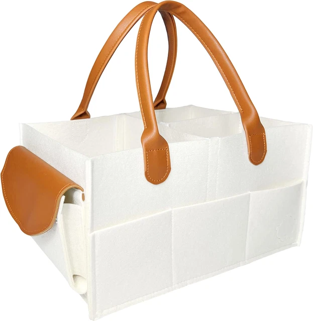 Baby Diaper Caddy Organizer - Diaper Organizer Caddy for Car and Nursery Storage