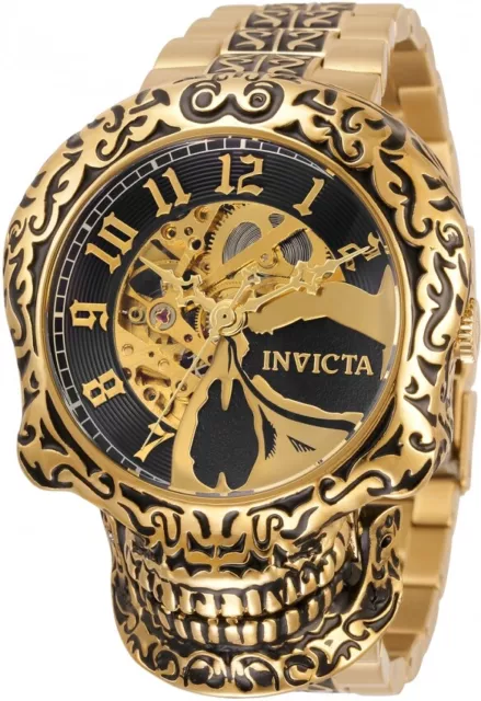 Black and gold invicta watch clearance