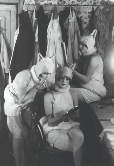 Antique Burlesque Bunnies Photo 1773b Odd Strange & Bizarre