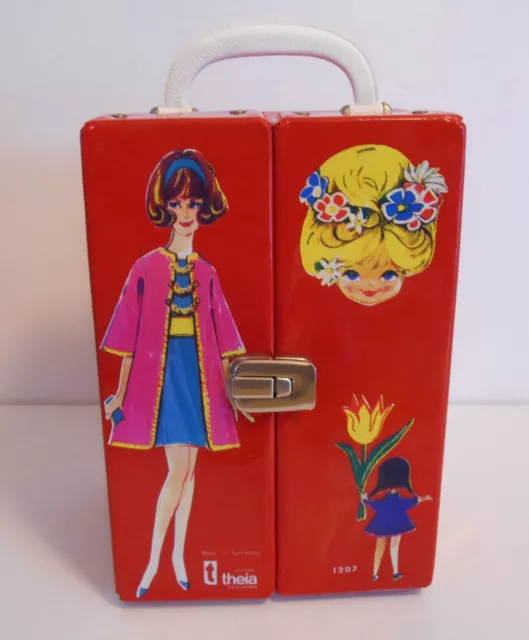 1960's Vintage Very Rare Germany issue Doll Case by Theia Spielwaren Wow !!!!