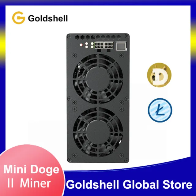 New Goldshell MINI DOGE II BEL Miner Asic 420Mh/s 400W Doge/LTC No Power Supply