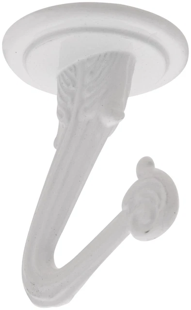 National Hardware V154-1.5 Ceiling Mount Single Prong Utility - White