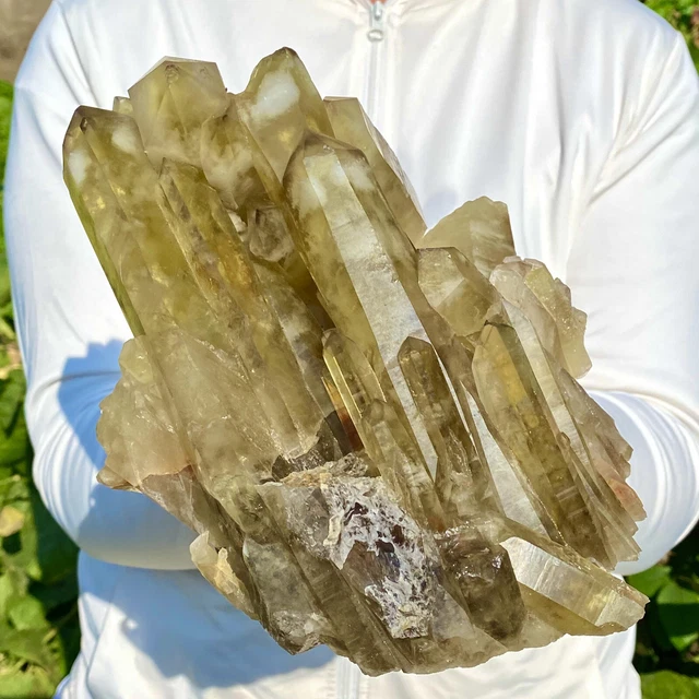 6.9LB Natural Citrine cluster mineral specimen quartz crystal healing