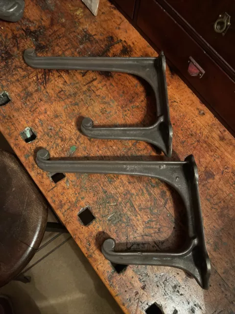 2 old Horse Tack  Harness Hooks Barn Find CAST IRON 1880’s Vintage