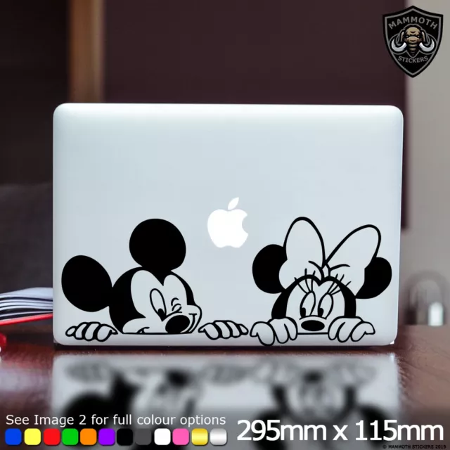 Mickey Minnie Mouse Laptop Sticker Decal Disney Cute Fits Apple Macbook 13 Inch