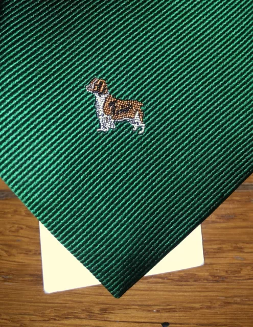 Crewcuts J Crew Neck tie Boys 42” NWT Green Silk Screen print Dogs Preppy