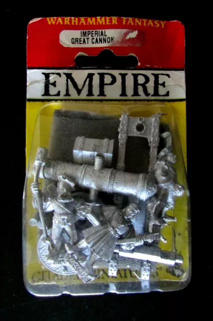 OOP Citadel / Warhammer Metal Empire War Machines Imperial Great Cannon BNIB
