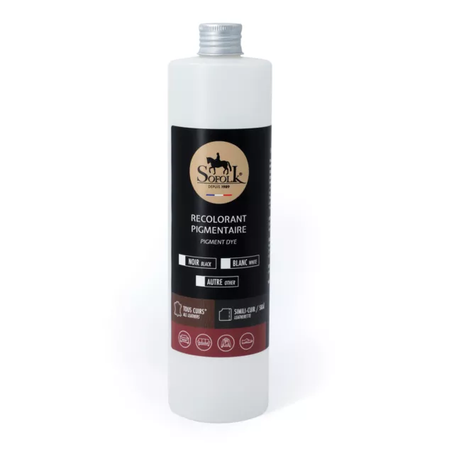 Peinture Cuir/Simili-Cuir : Siège, Volant, Canapé - 500ml - NOIR