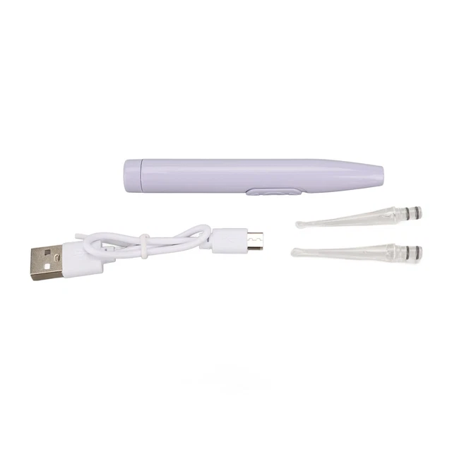 Cuchara de eliminación de cera para oídos para niños USB recargable linterna segura punta redonda LED TDM