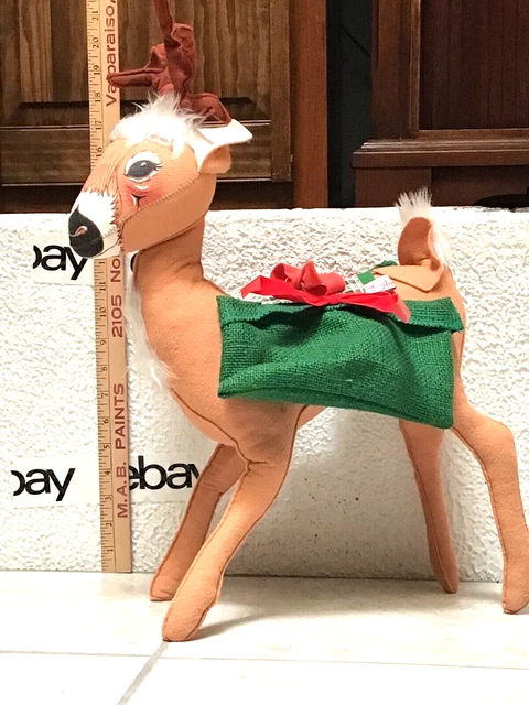 AnnaLee Mobilitee Doll Christmas Vintage Reindeer Large 18 Inch AnnaLee Mobilitee Doll Christmas Vintage Reindeer Large 18 Inch