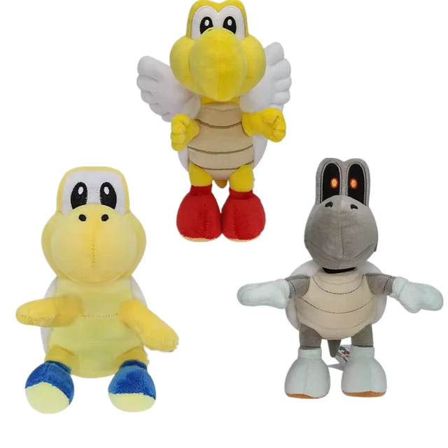 SUPER MARIO BROS Dry Bones Troopa Flying Turtle Plush Doll Stuffed Soft