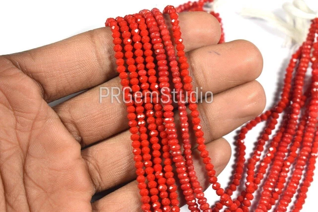 3-4MM AAA+ Perles de pierres précieuses de guérison en forme de rondelle à...