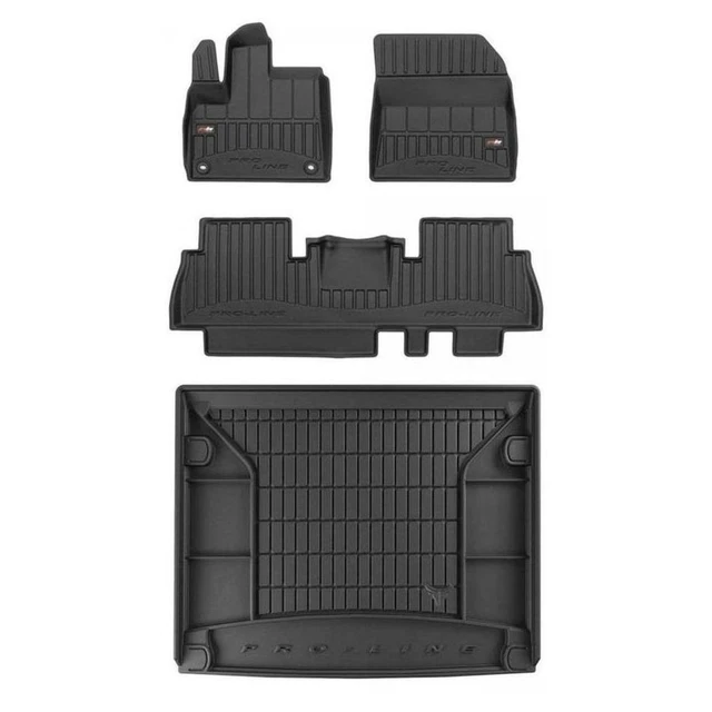 Tapis De Coffre 3D OMAC Pour Peugeot Rifter 2018-2023 - En TPE, Antidérapant, Imperméable - Protection Intérieure Facile à Nettoyer