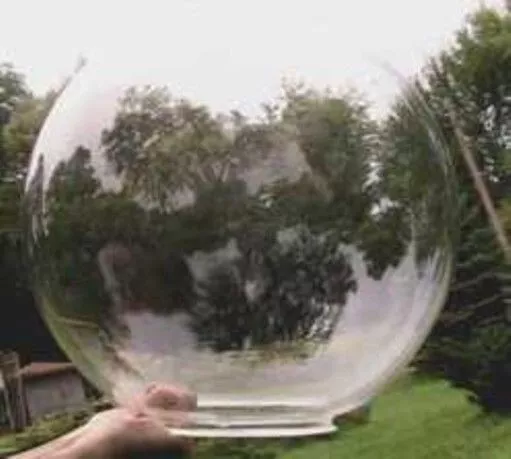 Globe Acrylic 8" Clear Sphere With 4" Neck * S11690-25