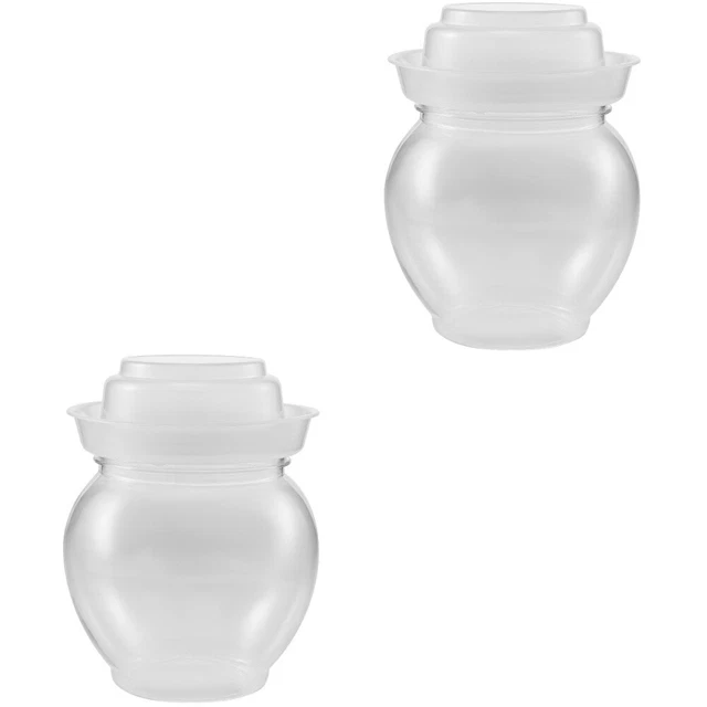 2 pz barattolo per fermentazione trasparente da cucina barattolo per sottaceti grande capacità barattolo per decapaggio
