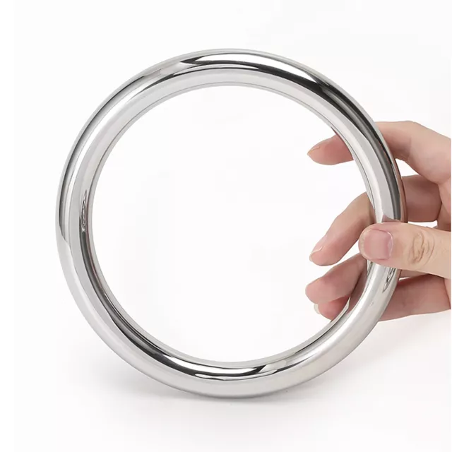 A2 Stainless Steel Metal O Ring Welded Smooth Round Wire Dia 3-16mm ID 15-150mm 2