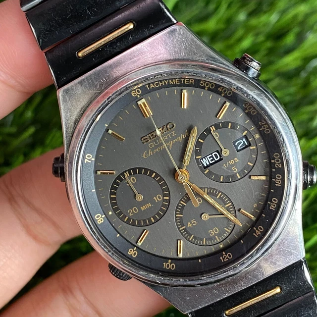 Montre Homme Vintage Seiko Chronograph - Années 1970 - Modèle Sports 150 - Occasion - Style Sport Rétro