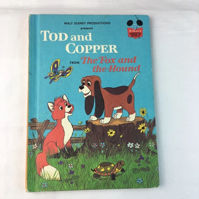 FOX AND THE Hound 1981 Disney Tod and Copper Childrens Book Vintage £4. ...