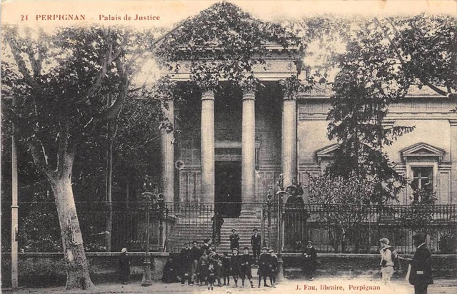 Cpa 66 Perpignan Palais De Justice