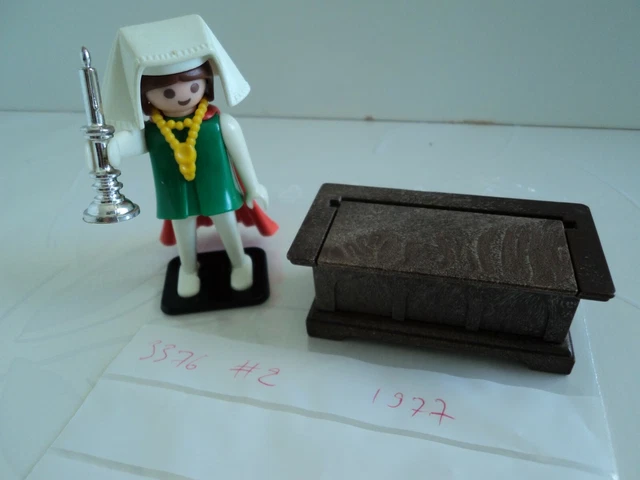 Playmobil Vintage Médiéval 3376 - Coffret Bourgeois Avec Coffre, Bougie, Cape, Boîte