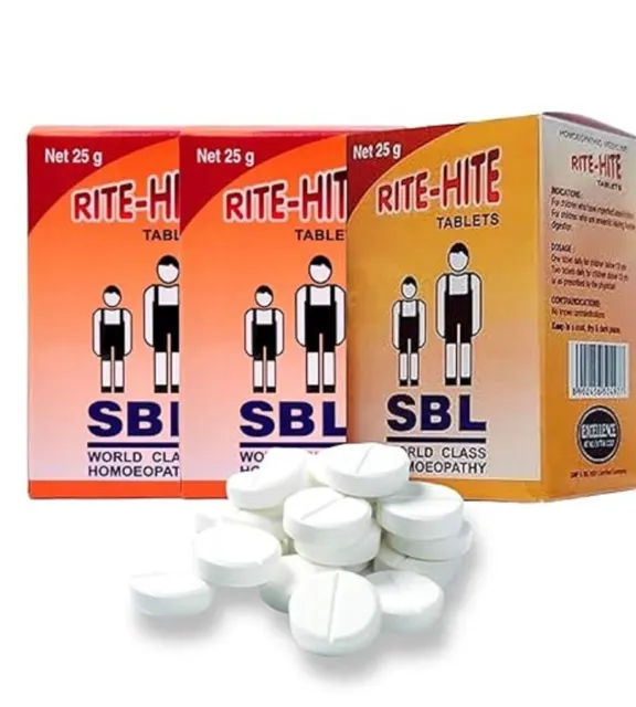 SBL RITE HITE Tablet 25 gm each Pack Of 3 free shipping