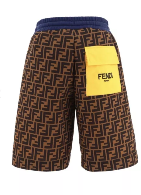 FENDI boys brown FF bermuda shorts age 3 yrs BNWT RRP £440 2