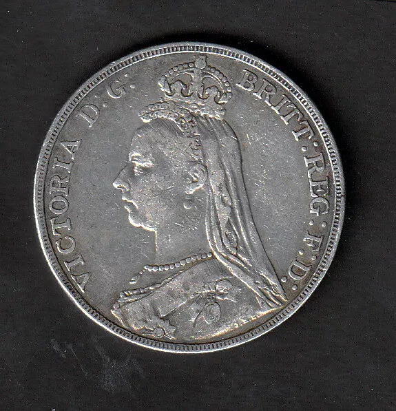 Great Britain Queen Victoria Silver Crown 1890