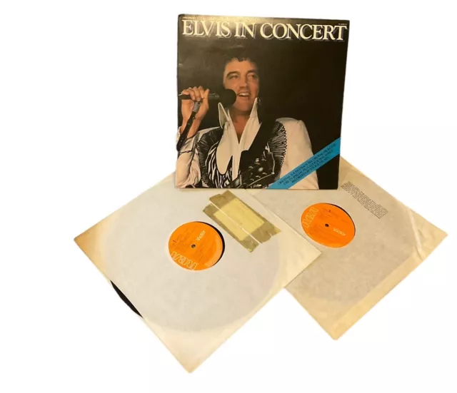 Elvis Presley Elvis In Concert 12" Black Vinyl LP RCA PL 0587-2, Stereo