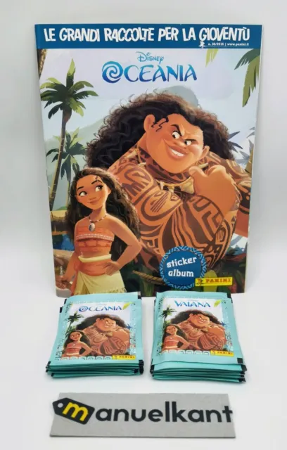 Oceania Moana album vuoto + 50 bustine figurine Panini Disney