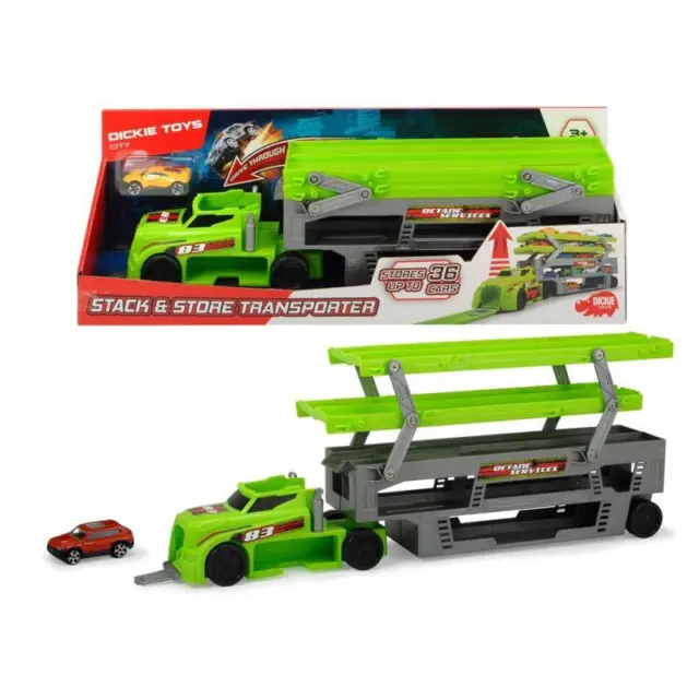 Dickie Toys City Mega Truck Spielzeug Auto Transporter Platz für 36 Modell 1:64