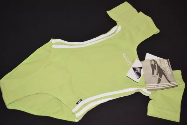 Adidas Turn Dress costume da bagno sport ginnastica tuta pezzo unico Onesie vintage 128