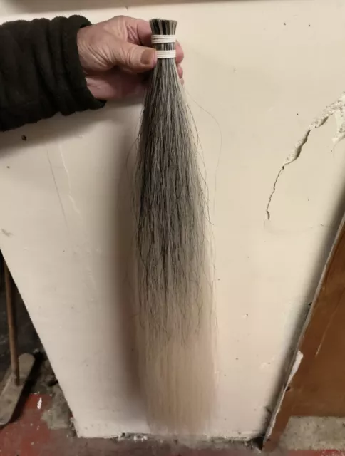 BEST Quality Rocking Horse Hair Tail. Dapple 89cm long.  Around 330gms