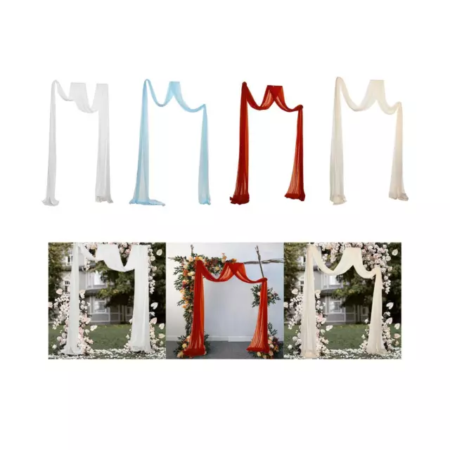 Wedding Arch Chiffon Drape Durable Lightweight Trendy Arbor