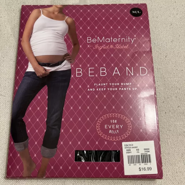 BeMaternity Ingrid & Isabel BEBAND (M/L) Ebony NEW