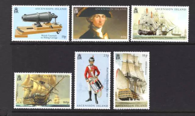 M22823 Ascension 2005 SG914/919 QEII: Trafalgar. UMM, Cat £11