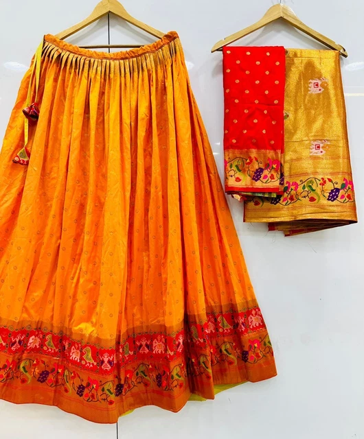 Bollywood Indian Pakistani Ethnic Party Ware Pure Soft Silk Lehenga Choli Uk253