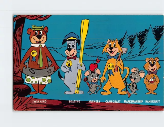 Postcard Greeting Card with Yogi Bear Comic Art Print