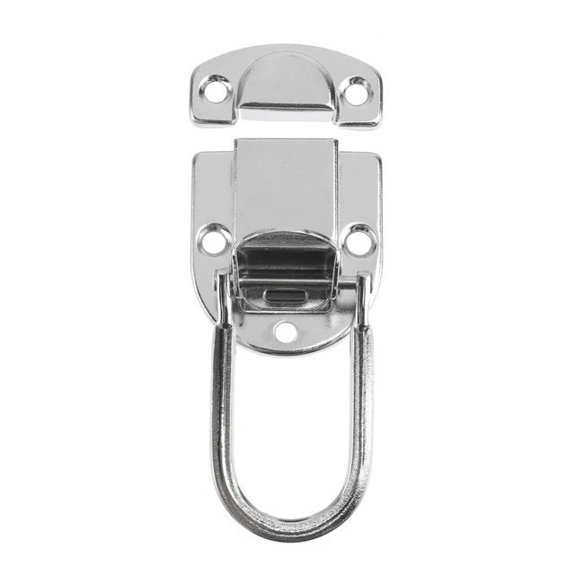 Serratura A Scatola In Metallo Con Chiave - Fermo A Leva Per Portagioie E Valigie - Dimensioni 40x25 Mm - In Lega Di Zinco Con Viti