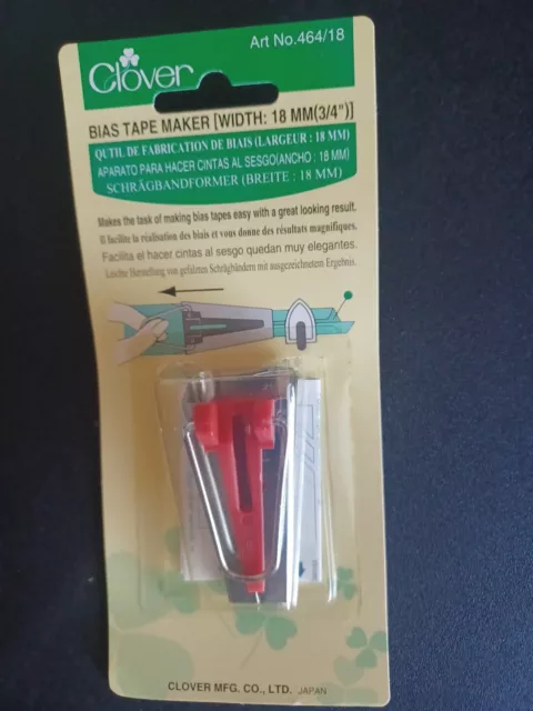 Clover  Bias Tape Maker 18mm 3/4" 464/18
