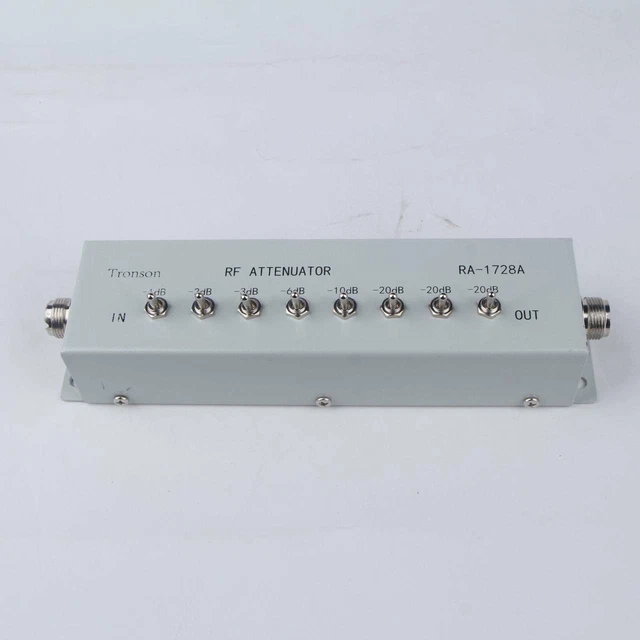 NEW 0 - 82DB VARIABLE/ STEP ATTENUATOR 50 OHM for Ham Radio Transmitter