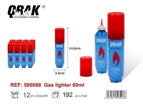 12 Bombole Gas Butano Providus 145g Per Ricarica Accendini – Confezione Multipla - Foto 1