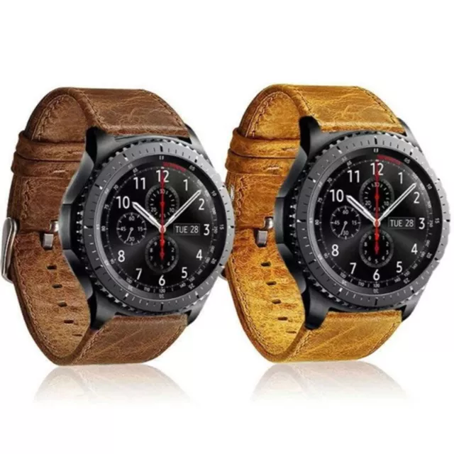 Kunstleder Armband für Samsung Gear S3 Frontier / Classic 22mm Uhrenband Armband