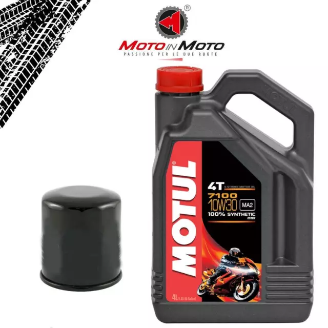 Kit Tagliando Olio Motul 7100 10W30+Filtro Per Cb 1000 R Dal 2008 Al 2016