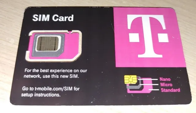 T-Mobile SIM card (3 available - see pics for SIM #s)