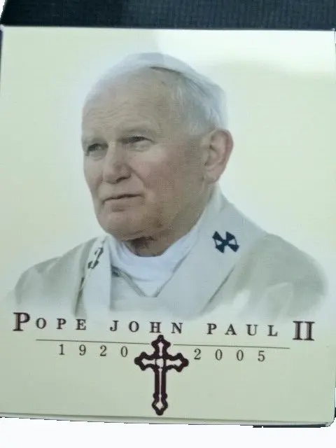 2005 Perth Mint Pope John Paul ll 1oz 40mm fine silver coin